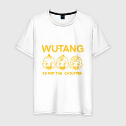 Футболка хлопковая мужская Wu-Tang Childrens, цвет: белый