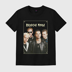 Футболка хлопковая мужская Keep Calm and Enjoy the Silence - Depeche Mode, цвет: черный