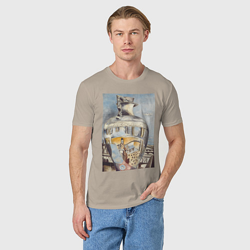 Мужская футболка Souvenir of Florence / Миндальный – фото 3