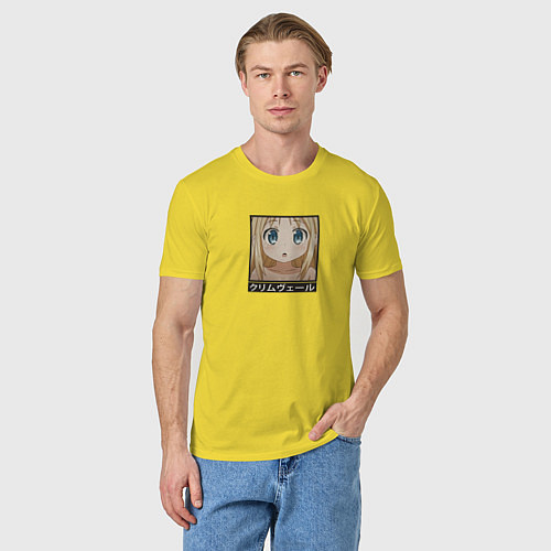 Мужская футболка Взгляд Кримвиль - Межвидовые рецензты / Желтый – фото 3