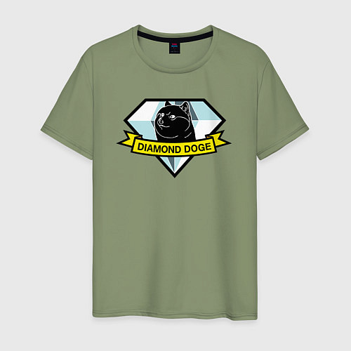 Мужская футболка Пёс Доге на логотипе / Авокадо – фото 1
