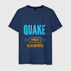 Футболка хлопковая мужская Игра Quake pro gaming, цвет: тёмно-синий