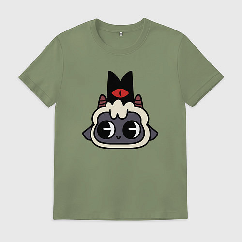 Мужская футболка Милая овечка- Cult of the lamb / Авокадо – фото 1