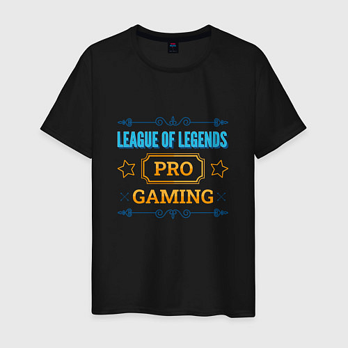 Мужская футболка Игра League of Legends pro gaming / Черный – фото 1