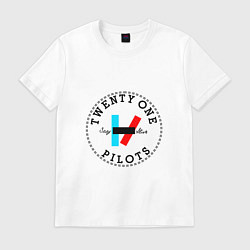 Футболка хлопковая мужская Stay alive, цвет: белый