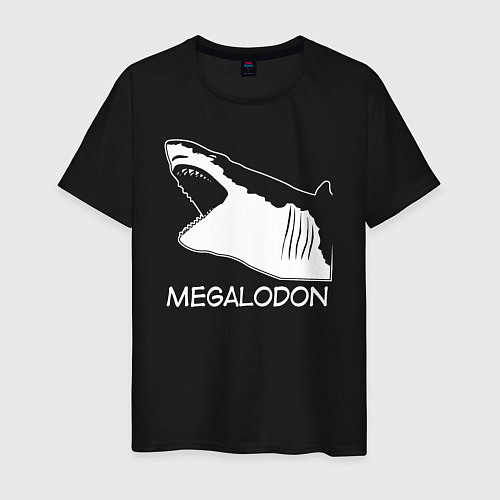 Мужская футболка Пасть мегалодона / Черный – фото 1