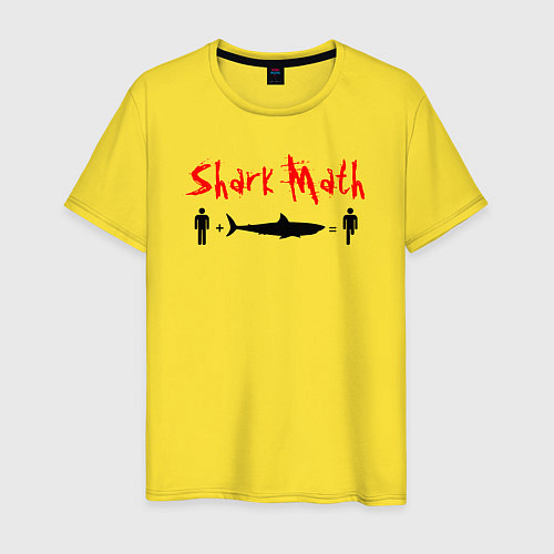 Мужская футболка Акулья математика / Желтый – фото 1