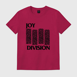 Футболка хлопковая мужская Joy Division - rock, цвет: маджента