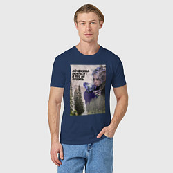 Футболка хлопковая мужская Hyunjin Stray Kids - шутка, цвет: тёмно-синий — фото 2