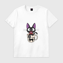 Футболка хлопковая мужская Nyanpire, цвет: белый