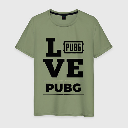 Мужская футболка PUBG love classic / Авокадо – фото 1