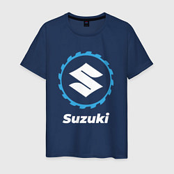 Футболка хлопковая мужская Suzuki в стиле Top Gear, цвет: тёмно-синий