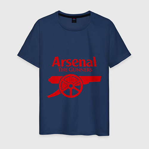Мужская футболка Arsenal: The gunners / Тёмно-синий – фото 1