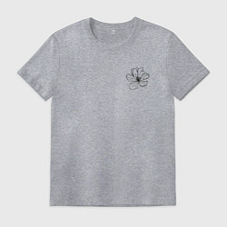 Футболка хлопковая мужская Hibiscus, цвет: меланж