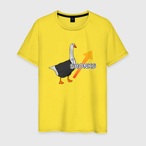 Мужская футболка Гусь инвестор / Желтый – фото 1
