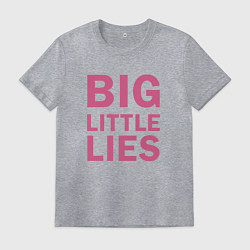 Футболка хлопковая мужская Big Little Lies logo, цвет: меланж