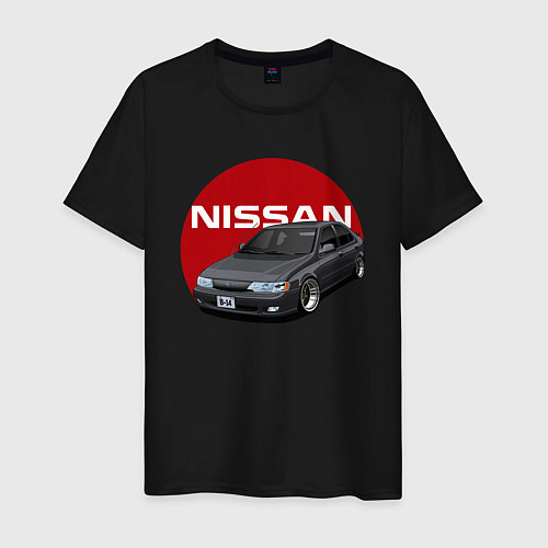 Мужская футболка Nissan B-14 / Черный – фото 1