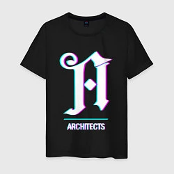 Футболка хлопковая мужская Architects glitch rock, цвет: черный