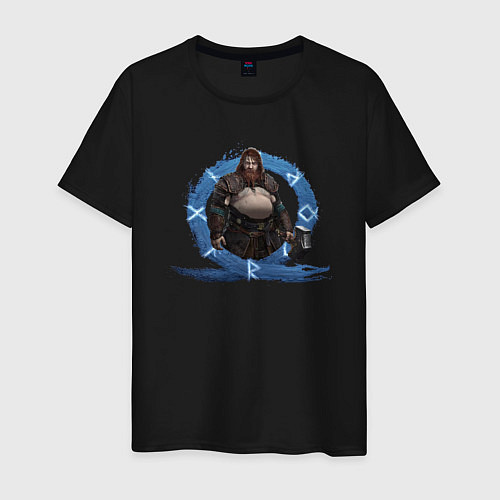 Мужская футболка Тор GoW Ragnarok / Черный – фото 1