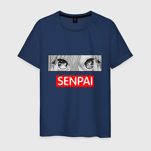 Мужская футболка Глаза Марин Китагавы / Тёмно-синий – фото 1