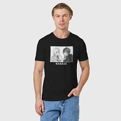 Футболка хлопковая мужская Рику и Тэн - Семёрка идолов, цвет: черный — фото 2