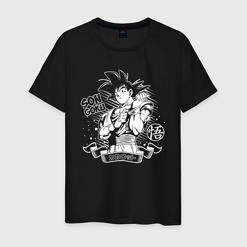Мужская футболка Son Goku - character - Dragon Ball / Черный – фото 1