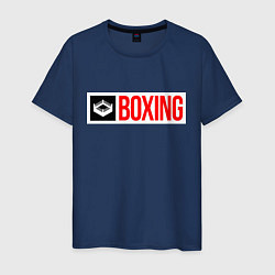 Футболка хлопковая мужская Ring of boxing, цвет: тёмно-синий