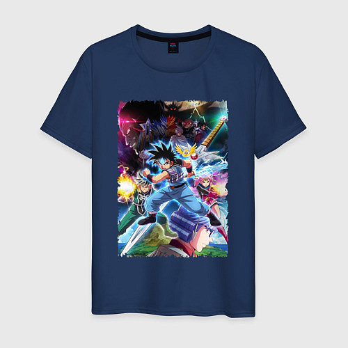 Мужская футболка Dragon Quest poster / Тёмно-синий – фото 1