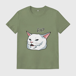 Футболка хлопковая мужская Eh?!, цвет: авокадо