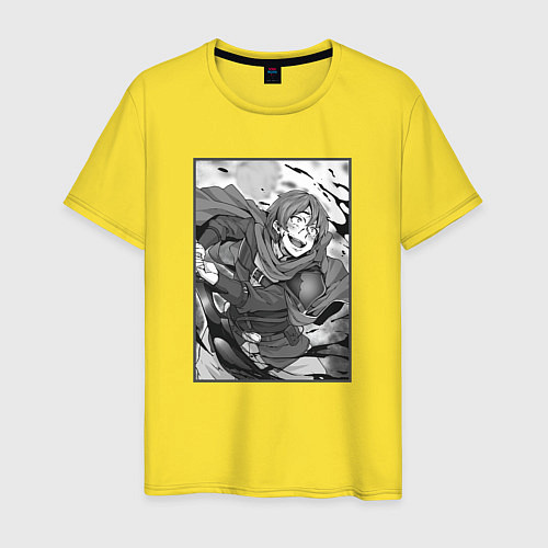 Мужская футболка Опасный Кэяру / Желтый – фото 1