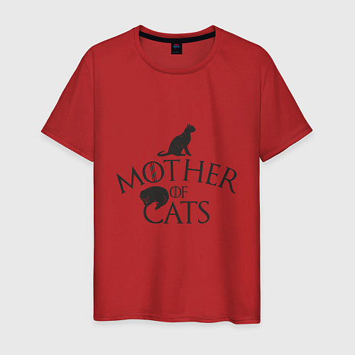 Мужская футболка Мать котов / Красный – фото 1