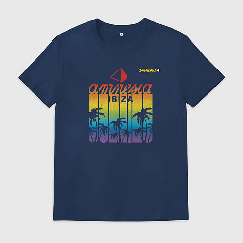 Мужская футболка Amnesia Ibiza / Тёмно-синий – фото 1