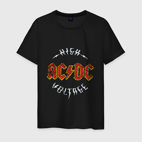 Мужская футболка AC-DC Высокое напряжение / Черный – фото 1