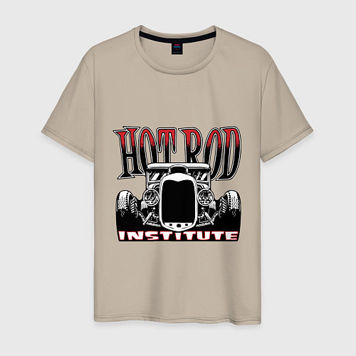 Мужская футболка Hot rod / Миндальный – фото 1