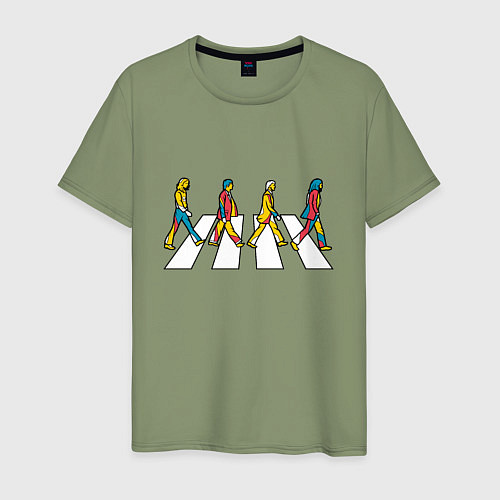 Мужская футболка Beatles team / Авокадо – фото 1