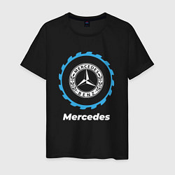 Футболка хлопковая мужская Mercedes в стиле Top Gear, цвет: черный