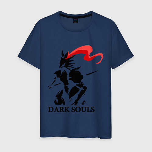 Мужская футболка Dark Souls / Тёмно-синий – фото 1