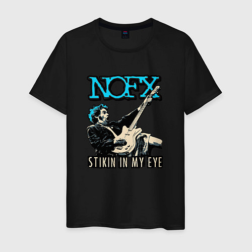 Мужская футболка Nofx панк рок группа / Черный – фото 1