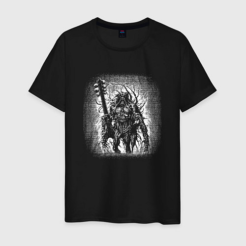 Мужская футболка Heavy metal monster / Черный – фото 1