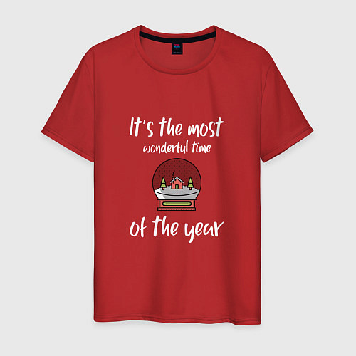 Мужская футболка Лучшее время года / Красный – фото 1