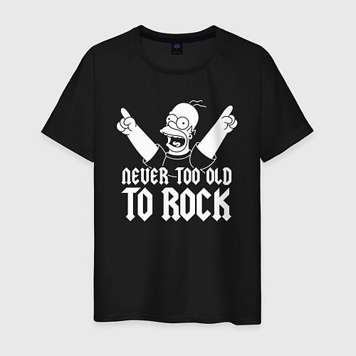Мужская футболка Рок не стареет / Черный – фото 1