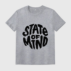 Футболка хлопковая мужская DNB состояние души, цвет: меланж