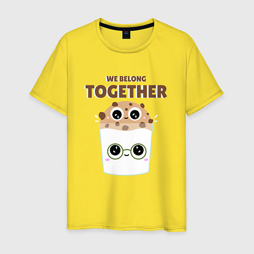 Мужская футболка Мы должны быть вместе / Желтый – фото 1