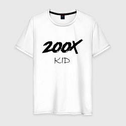 Футболка хлопковая мужская 200X KID, цвет: белый