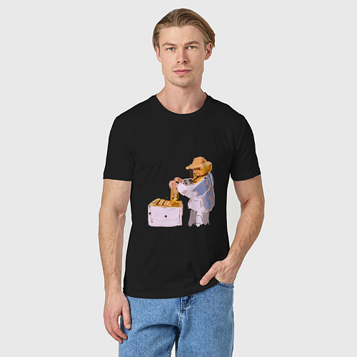 Мужская футболка Пчеловод и его пасека / Черный – фото 3