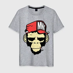 Футболка хлопковая мужская Monkey Swag, цвет: меланж