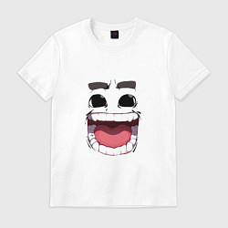 Футболка хлопковая мужская Funny smile, цвет: белый