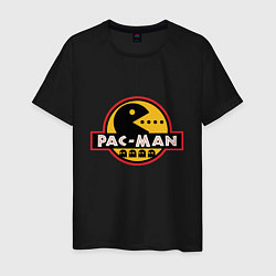 Футболка хлопковая мужская Pac-man game, цвет: черный