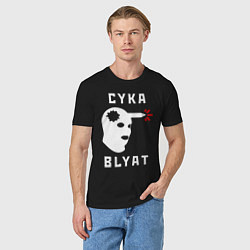 Футболка хлопковая мужская CS хэдшот, цвет: черный — фото 2