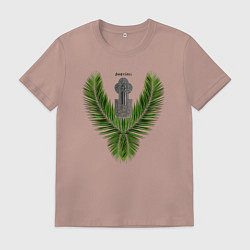 Футболка хлопковая мужская Крест православный армянский, цвет: пыльно-розовый